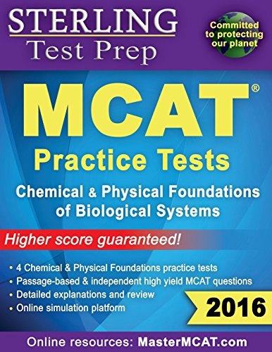 Imagen de archivo de Sterling Test Prep MCAT Practice Tests: Chemical & Physical Foundations a la venta por SecondSale