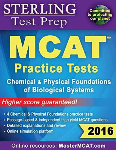 9780989292504: Sterling Test Prep MCAT Practice Tests: Chemical & Physical Foundations