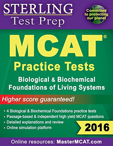 Beispielbild fr MCAT Practice Tests : 4 Biological Sciences MCAT Practice Tests zum Verkauf von Better World Books