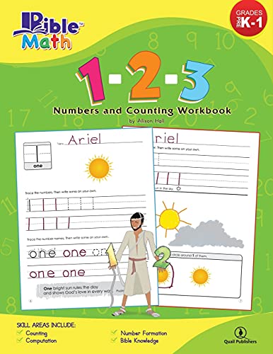 Beispielbild fr Bible Math: 1-2-3 Numbers and Counting Workbook zum Verkauf von Books Unplugged