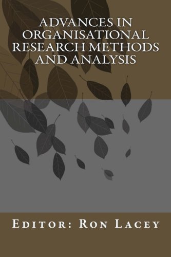 Imagen de archivo de Advances in Organisational Research Methods and Analysis: Australian Edition a la venta por Revaluation Books