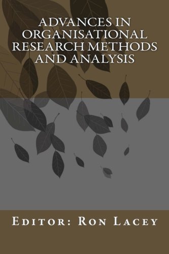 Stock image for Advances in Organisational Research Methods and Analysis: Australian Edition for sale by Revaluation Books