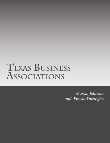 Beispielbild fr Texas Business Associations zum Verkauf von Revaluation Books