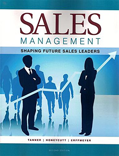 Beispielbild fr Sales Management: Shaping Future Sales Leaders-2nd ed. zum Verkauf von SecondSale