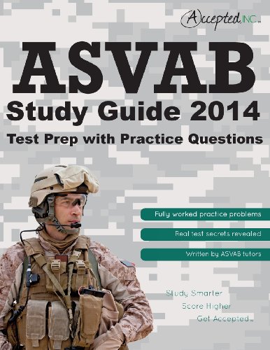 Beispielbild fr ASVAB Study Guide 2014 : ASVAB Test Prep with Practice Questions zum Verkauf von Better World Books