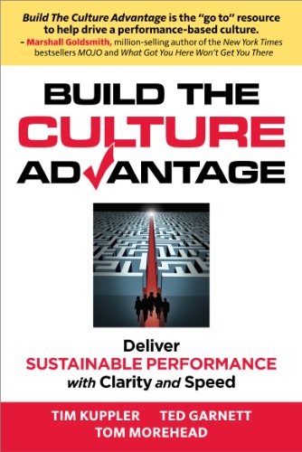 Beispielbild fr Build the Culture Advantage, Deliver Sustainable Performance with Clarity and Speed zum Verkauf von ThriftBooks-Dallas