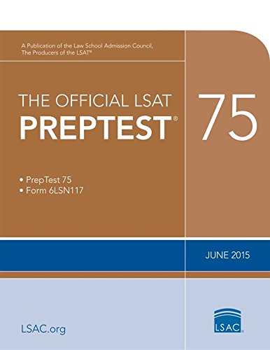 Stock image for The Official LSAT PrepTest 75: (June 2015 LSAT) for sale by Mr. Bookman