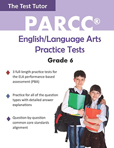 Imagen de archivo de PARCC EnglishLanguage Arts Practice Tests Grade 6 a la venta por PBShop.store US