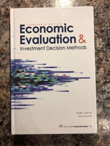 Stock image for Self Teaching Manual for the textbook Economic Evaluation and Investment Decision Methods for sale by HPB-Red