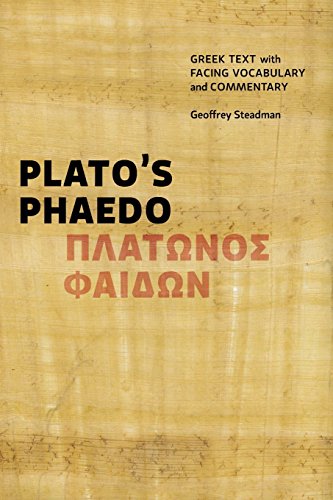 Imagen de archivo de Plato's Phaedo: Greek Text with Facing Vocabulary and Commentary a la venta por Half Price Books Inc.