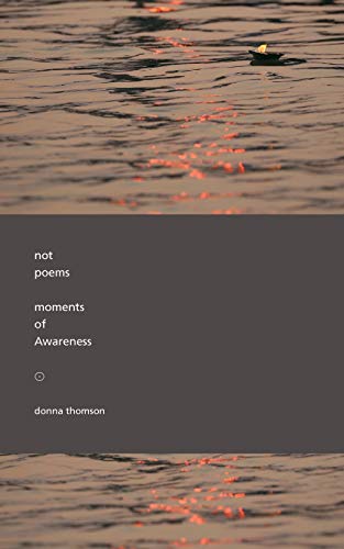Imagen de archivo de not poems: moments of Awareness a la venta por GF Books, Inc.