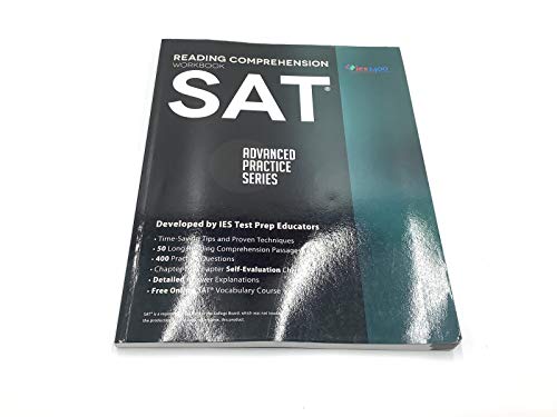 9780991388301: SAT Reading Comprehension Workbook: Advanced Practice Series: Volume 1