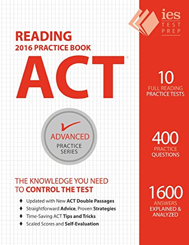 9780991388387: ACT Reading Practice Book (Advanced Practice)