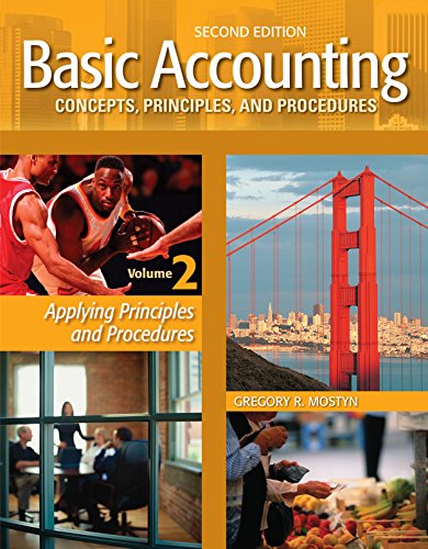 Imagen de archivo de Basic Accounting Concepts, Principles, and Procedures, Volume 2, 2nd Edition a la venta por ZBK Books