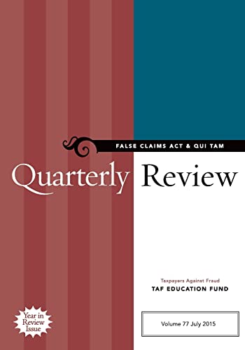 Stock image for False Claims Act & Qui Tam Quarterly Review for sale by cornacres