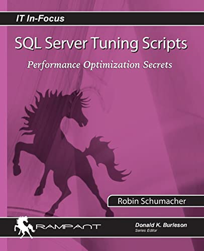 Stock image for SQL Server Tuning Scripts: Performance Optimization Secrets (IT In-Focus) for sale by Solr Books