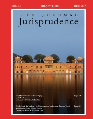 Stock image for The Journal Jurisprudence, Vol 34 for sale by Revaluation Books