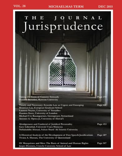 9780992540982: The Journal Jurisprudence, Vol 28