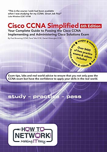 Stock image for Cisco CCNA Simplified: Your Complete Guide to Passing the Cisco CCNA Implementing and Administering Cisco Solutions Exam for sale by GF Books, Inc.