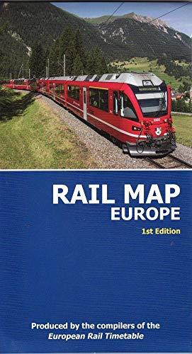Beispielbild fr Rail Map of Europe - July 2017 (Rail Map of Europe: 1st Edition, 2nd Revision) zum Verkauf von WorldofBooks