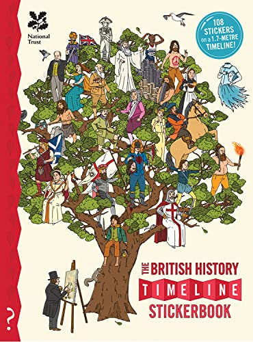 Stock image for The British History Timeline Stickerbook: From the Dinosaurs to the Present Day: 1 (What on Earth Stickerbook) for sale by WorldofBooks