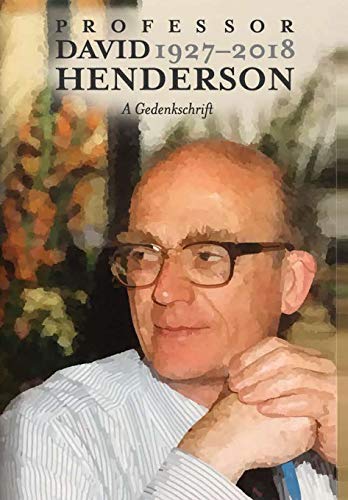 Beispielbild fr Professor David Henderson: A Gedenkschrift zum Verkauf von Lucky's Textbooks