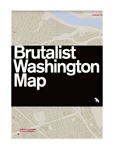 9780993193491: Brutalist Washington Map (Blue Crow Media Architecture Maps)