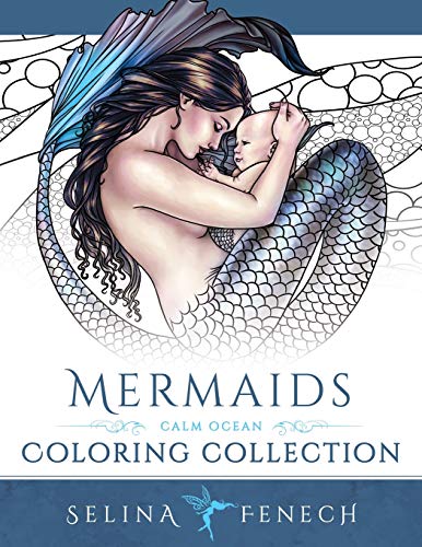 Imagen de archivo de Mermaids - Calm Ocean Coloring Collection (Fantasy Coloring by Selina) a la venta por HPB-Ruby