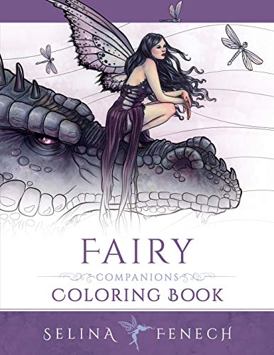 Imagen de archivo de Fairy Companions Coloring Book - Fairy Romance, Dragons and Fairy Pets: Volume 4 (Fantasy Coloring by Selina) a la venta por WorldofBooks
