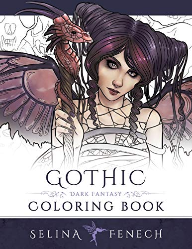 Imagen de archivo de Gothic - Dark Fantasy Coloring Book (Fantasy Coloring by Selina) a la venta por HPB-Ruby