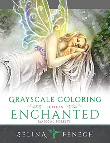 Imagen de archivo de Enchanted Magical Forests - Grayscale Coloring Edition (Grayscale Coloring Books by Selina) a la venta por Wonder Book