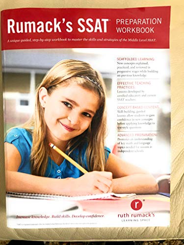 Stock image for Rumack's SSAT Preparation Workbook: Study guide and practice questions to master the Middle Level SSAT for sale by HPB-Red