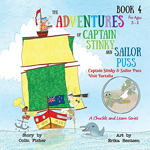 Stock image for Captain Stinky and Sailor Puss visit Turtalia for sale by GreatBookPrices