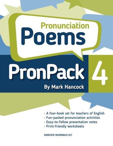 Imagen de archivo de PronPack 4: Pronunciation Poems: Volume 4 a la venta por Revaluation Books