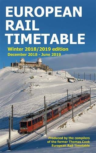 9780995799844: Potter, J: European Rail Timetable Winter 2018-2019 Edition