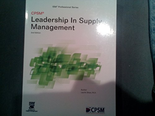 Beispielbild fr Leadership In Supply Management zum Verkauf von LibraryMercantile