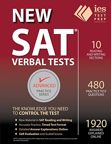 9780996406420: New SAT Verbal Tests