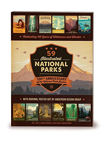 Imagen de archivo de 59 Illustrated National Parks - Softcover: 100th Anniversary of the National Park Service a la venta por Bookmans