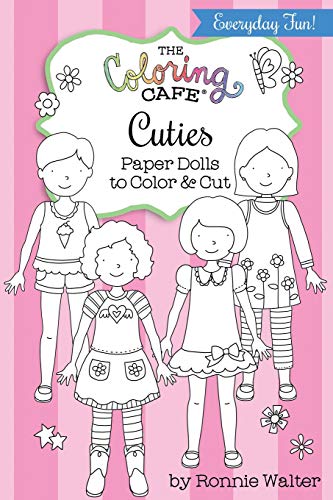 Beispielbild fr The Coloring Cafe Cuties-Paper Dolls to Color and Cut zum Verkauf von Save With Sam