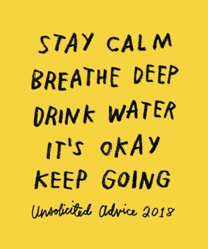 9780996907231: Unsolicited Advice 2018: Weekly Planner