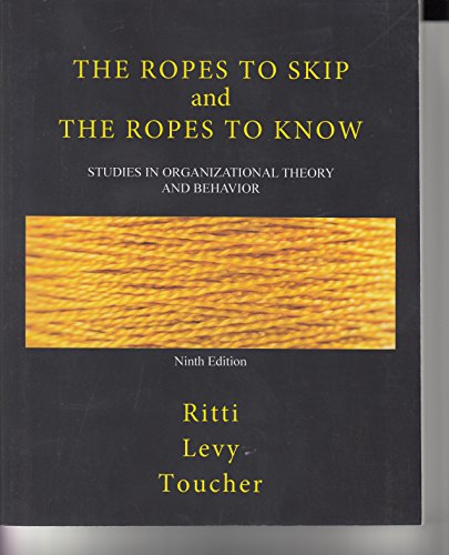 Imagen de archivo de The Ropes to Skip and the Ropes to Know, ninth edition a la venta por BooksRun