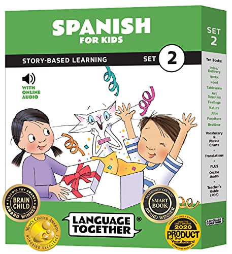 Stock image for Spanish for Kids Set 2: 10 Beginner Spanish Reading Books for Kids with Online Audio and 100 More First Words: Learning Spanish for Kids Ages 3-8 by Language Together for sale by ThriftBooks-Dallas