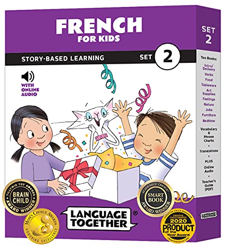 Stock image for French for Kids Set 2: Beginner French Readers Book Pack with Online Audio - Jump-Start Your Child's French Learning Journey (Ages 3-8) | Language Together Series for sale by GF Books, Inc.