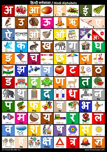 Printable Pdf Hindi Alphabet Chart / अ आ इ ई उ ऊ ऋ ए ऐ ओ औ अं अः अँ a ā