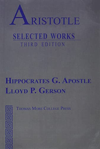 Beispielbild fr Aristotle: Selected Works zum Verkauf von ThriftBooks-Dallas