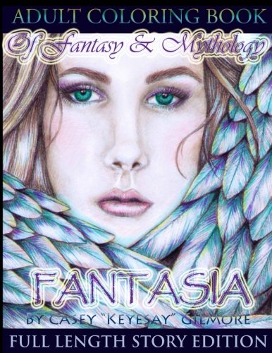Immagine stock per Fantasia Adult Coloring Book: Of Fantasy & Mythology- Full Length Story Edition