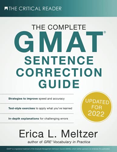 Beispielbild fr The Complete GMAT Sentence Correction Guide zum Verkauf von BooksRun