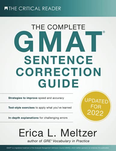 Stock image for The Complete GMAT Sentence Correction Guide for sale by Zoom Books Company