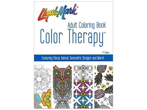Beispielbild fr Color Therapy� 48 Page Adult Coloring Book. Featuring Floral, Animal, Geometric Designs and More zum Verkauf von Wonder Book