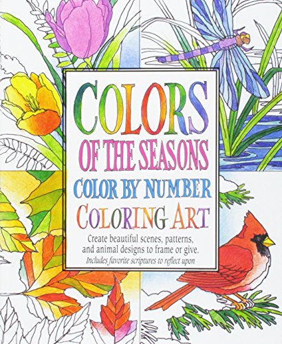 Stock image for Colors of the Seasons Color by Number Coloring Art for sale by Lakeside Books
